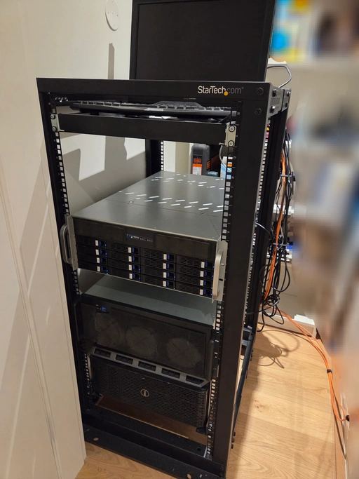 Home Proxmox server rack